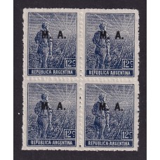 ARGENTINA SERVICIO OFICIAL GJ 054 CUADRO DE ESTAMPILLAS NUEVAS CON GOMA MINT U$ 7,5